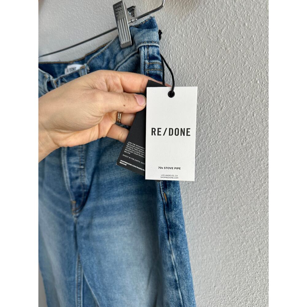 RE/DONE 70s Stove Pipe straight leg Jeans - Picture 6 of 9